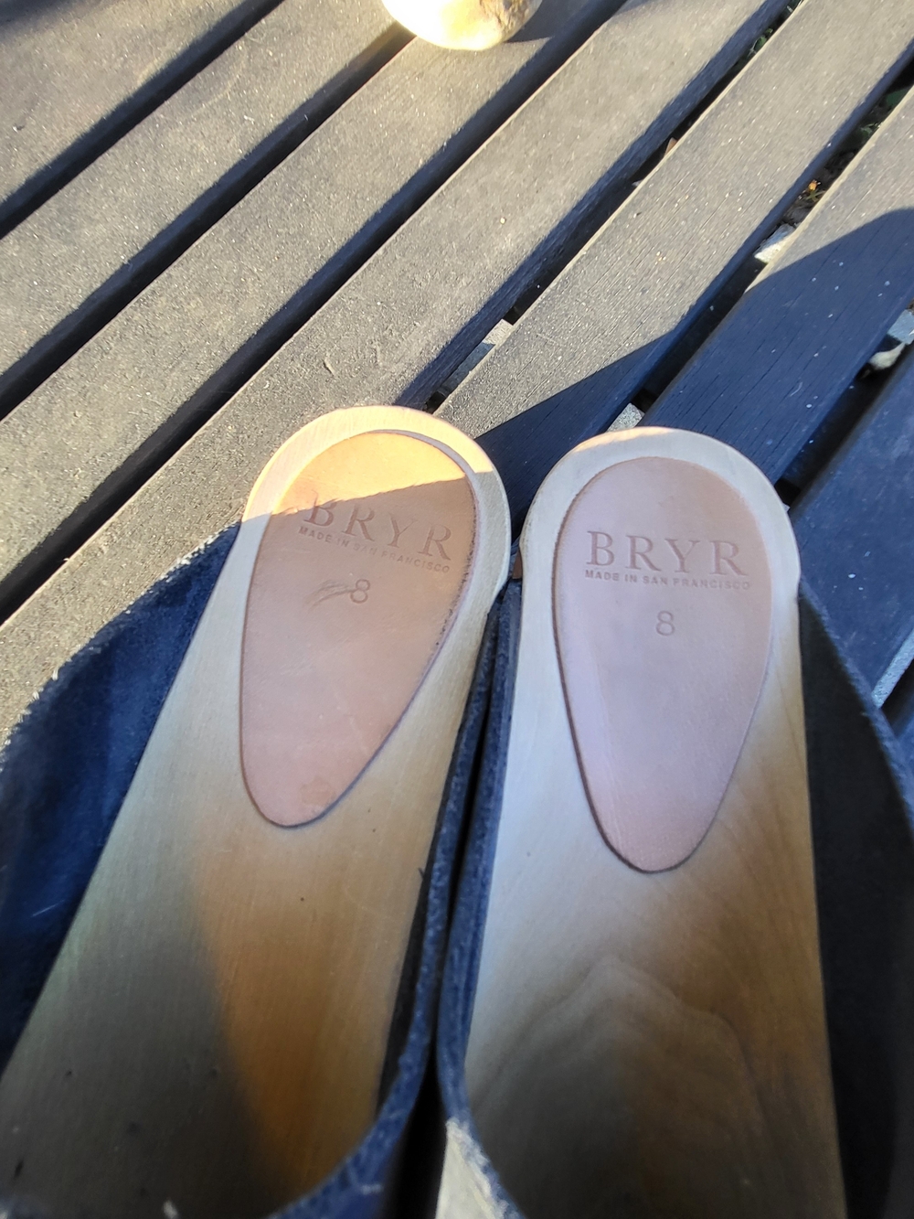 Bryr Womens The Bean Black Nubuck Clog, GUC, Size 38/8 - Picture 7 of 15